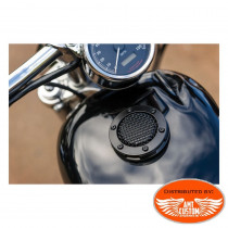 Bouchon réservoir Kuryakyn noir ou chrome pour Harley Davidson