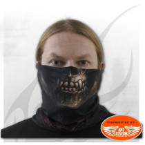 Stitched up - black multifunctional face wraps motorcycle