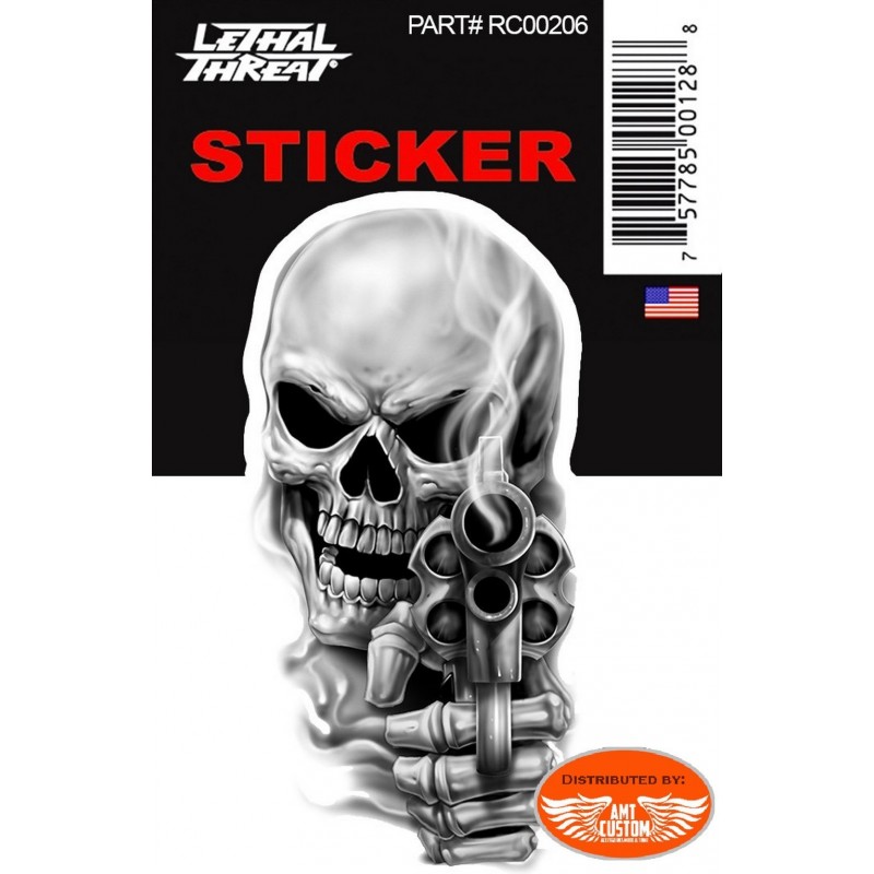 Sticker Skull wings decal motorcycle