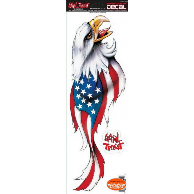 2 Tank Stickers Large Format Eagle USA.