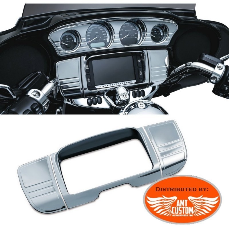 Chrome Stereo Accent Trim Cover For Harley Davidson Electra Glide Touring 