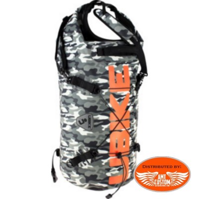 Backpack UBIKE Waterproof Cylindrical 30L Camouflage Winter