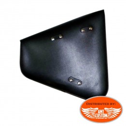 Installation mount Softail Black Leather swingarm bag triangular custom leather motorcycle studs