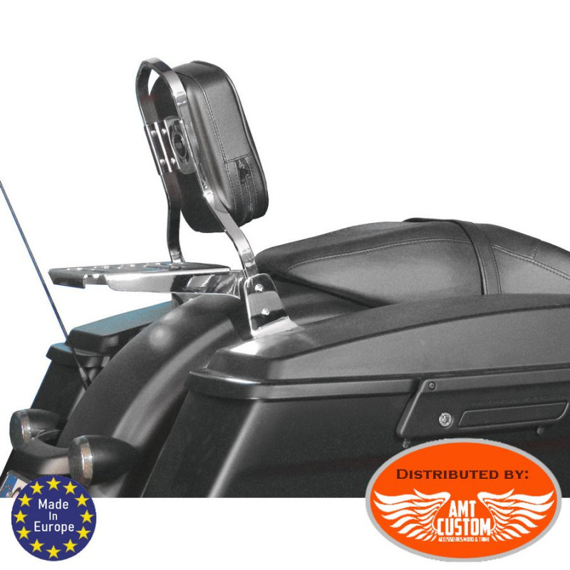 Htt Moto Chrome King assorti Two-up Porte-bagage pour 2009 2016 Touring Road King/Street Glide/Road Glide 