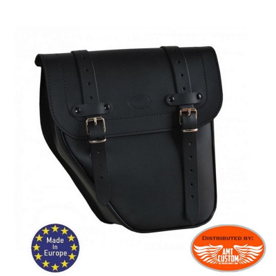 Solo Bag Leather Universal Left Black padlockable / Centurion