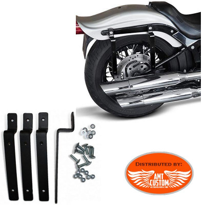 Universal Rigid Saddlebags Support motorcycles Harley et Jap.