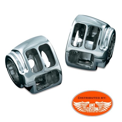 Harley Davidson Switch Housings Chrome for Sportster, Dyna and Softail