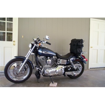Leather Bag Sissybar Moto custom Harley Biker