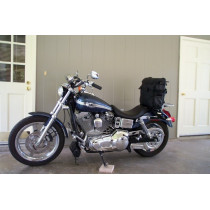 Leather Bag Sissybar Moto custom Harley Biker
