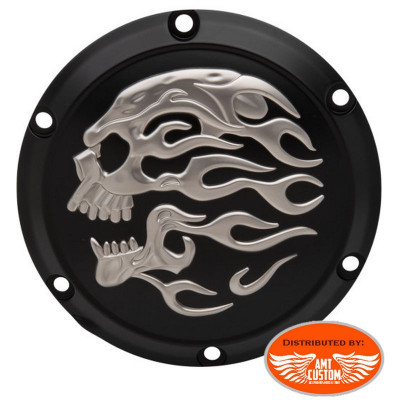 Sportster Skull Derby Cover Chrome XL883 and XL1200