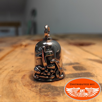 Motorcycle and cross pendant bell