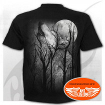 Black Forest Howling Wolf Head T-Shirt