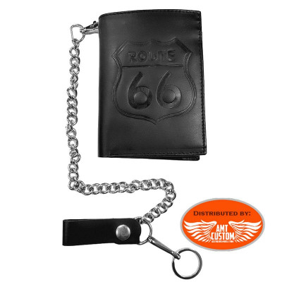Route 66 Biker leather wallet