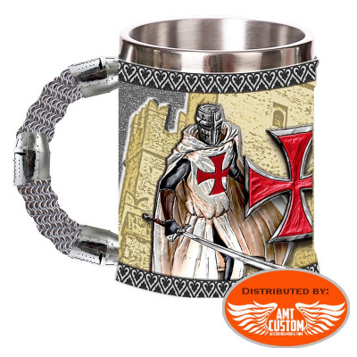 Beer Mug Templars Maltess Cross