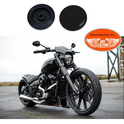 Softail 2018 -up Caches axe de roue noir avant pour Harley Davidson