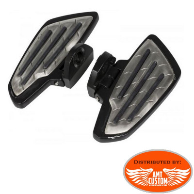 Indian Black & Chrome Passenger floorboards - Chief and Chieftain