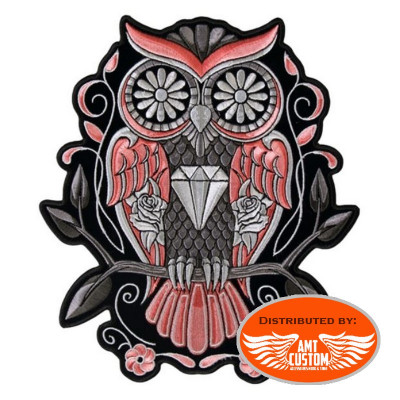Patch Thermocollant Hibou Chouette Roses