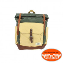 Backpack UBIKE in cotton canvas and leather