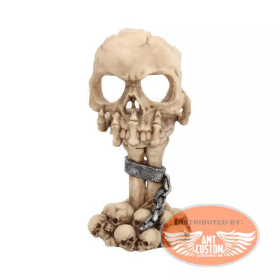 Skull and Skeleton Hand Candle Holder