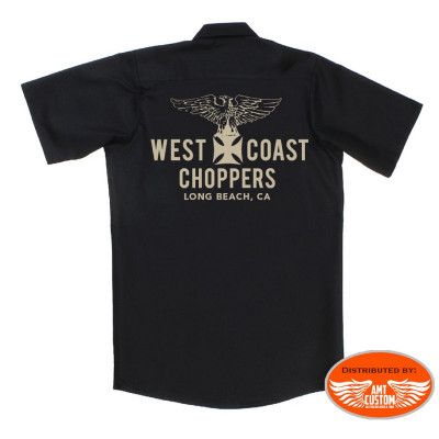 Chemise de travail Old School noir Aigle West Coast Choppers