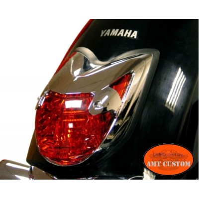 Yamaha Taillight Grills cover Chrome XVS950A Midnight Star and V-Star 950