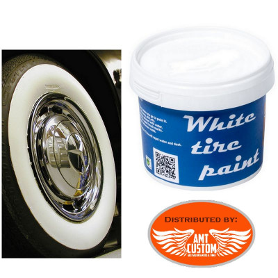 Pneu flancs blanc - peinture spéciale pneus motos voitures