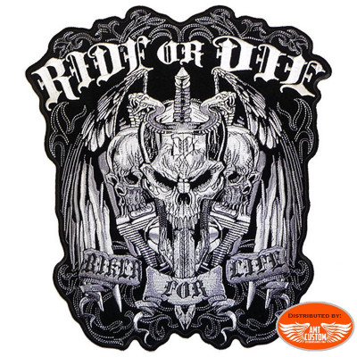 Ride or Die patch Biker jacket vest