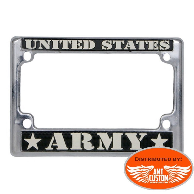 Entourage Plaque immatriculation Moto de l'armée Américaine 170 x