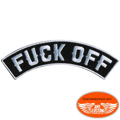 Fuck Off patch biker jacket vest