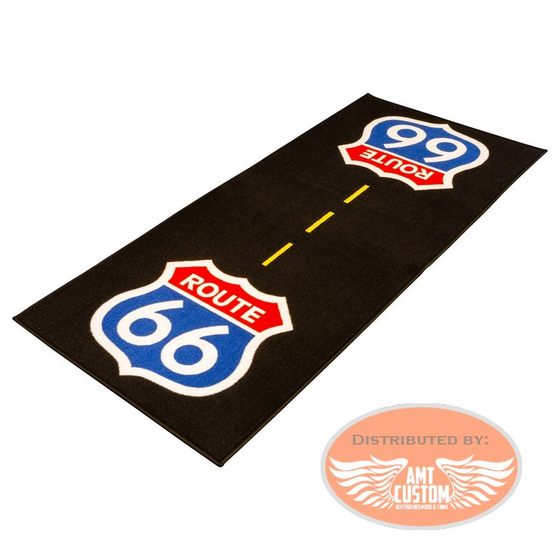 Black Logo Route 66 GF Doormat Floor Mat