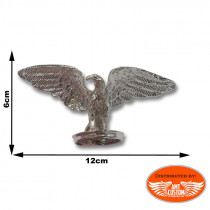 Chrome Eagle "Wide Opened Wings" ornament guard- Custom Motorcycle