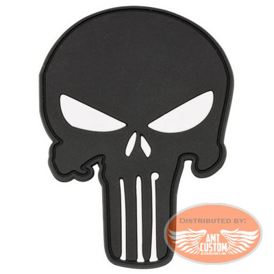Punisher Skull Rubber & Velcro Patch