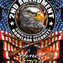 America's Original Homeland Security 2nd Amendment Black T-Shirt