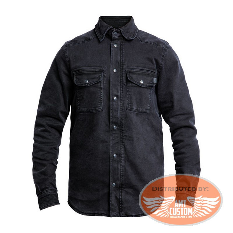 John Doe Motoshirt XTM® Denim Shirt Black CE Approval
