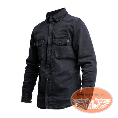 John Doe Motoshirt XTM® Denim Shirt Black CE Approval