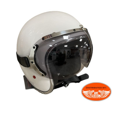 Accessoires casque Ref. 88/4120-PEU-A03 Visière Aviateur à Sangle  Universelle Fumé pour casque Jet Moto