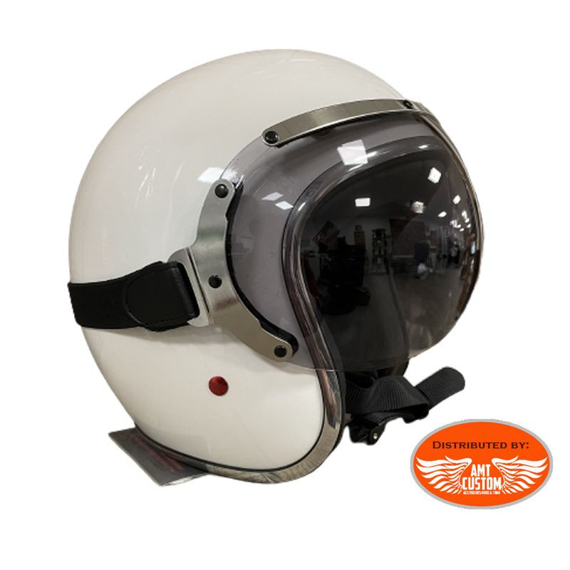 Accessoires casque Ref. 88/4120-PEU-A03 Visière Aviateur à Sangle  Universelle Fumé pour casque Jet Moto