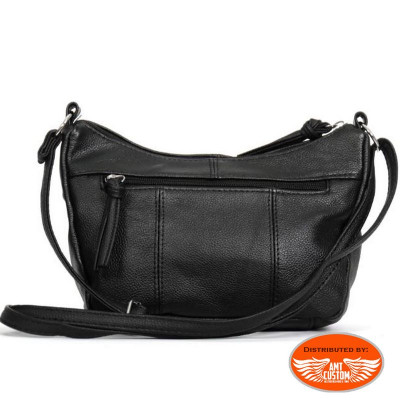 Black Leathers Lady Rider shoulder purse