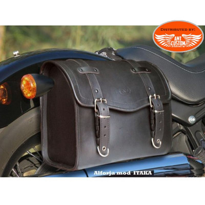 Softail Solo Bag Black Leather Motorcycles