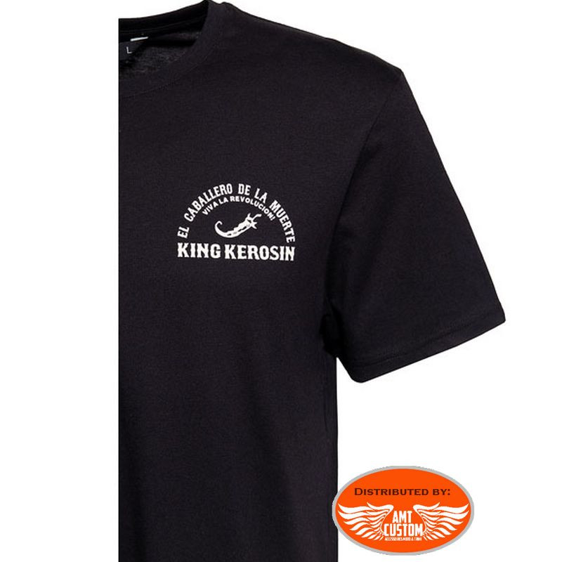 King Kerosin El Caballero T-Shirt, Noir, S Homme : : Mode