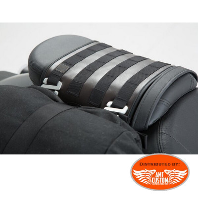 Universal saddlebag support for motorcycles straight bench saddles with a passenger seat Café Racer sls sw motech