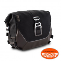 Universal saddlebag for motorcycles Universal saddlebag for motorcycles with straight bench saddles passenger seat café racer
