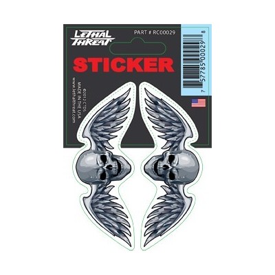 Sticker decal Skull wings motorcycle Custom Trike Chopper Bobber