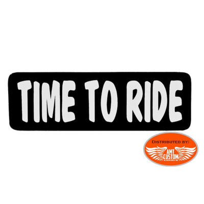 "Time To Ride" biker helmet decal sticker