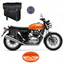 Royal Enfield Interceptor Black Solo Bag Leather Right