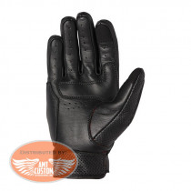 Roland Sands Roswell 74 Black Leather Gloves CE Approval