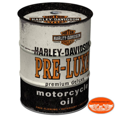 Harley Davidson "Pre-Luxe" Oil Barrel Piggy Bank