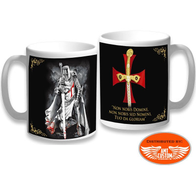 Ceramic Mug Knights Templar - "Non Nobis Domine"