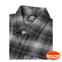Black  Checkered Dickies Flannel Shirt