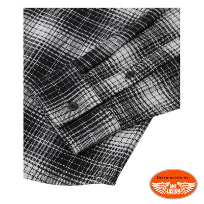 Black  Checkered Dickies Flannel Shirt